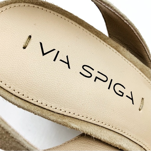 NWOT Via Spiga Piper Ankle Strap Suede Sandals - Picture 4 of 9